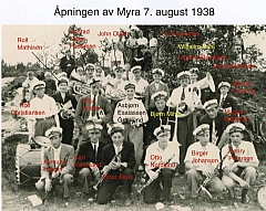 Åpning av Myra 1938 